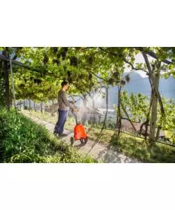 Pompa irroratrice a spalla a batteria stocker "1239" con carrello 12l 2,5 bar 12v 2,5ah